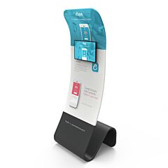 Curved TV / iPad Trade Show Display Stand