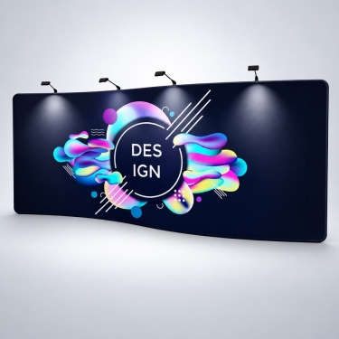 20ft InstaStretch Wave Backdrop