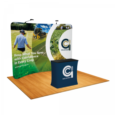 10ft InstaStretch Curved Backdrop