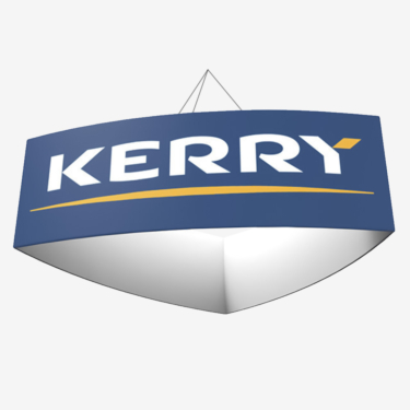 Curved Triangle Hanging Banner
