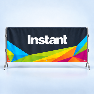 Custom Barrier Barricade Covers Branded