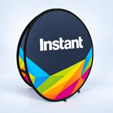Circle Pop Out Banner