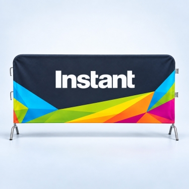 Custom Barrier Barricade Covers Branded