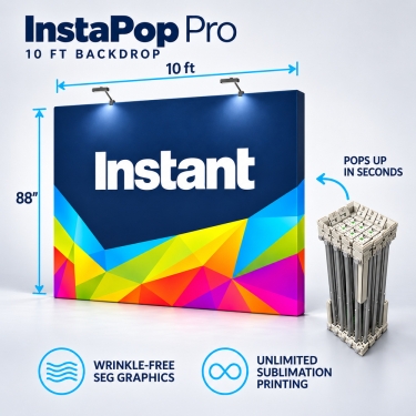 InstaPop Pro 10ft Backdrop