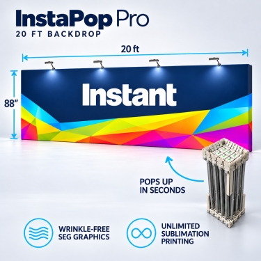 InstaPop Pro 20ft Backdrop