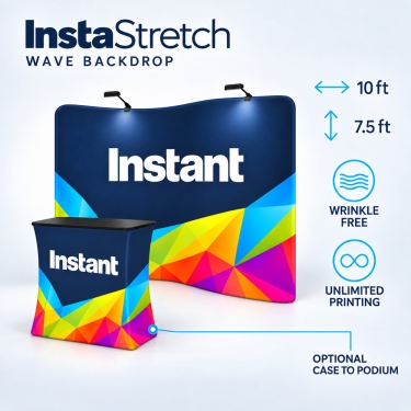 10ft InstaStretch Wave Backdrop