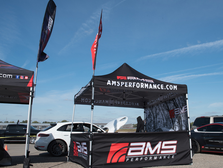AMS Performance's Custom Pop-Up Tent at Chicago Drag Race