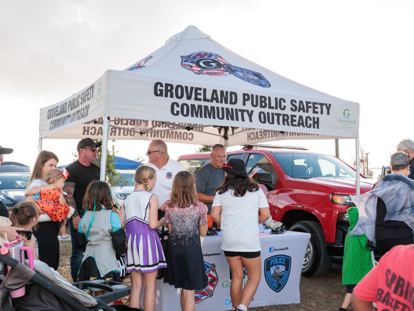 Groveland Public Safety's Eye-Catching Custom Tent