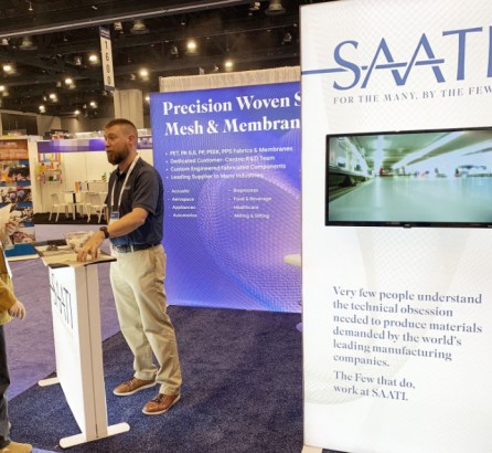 SAATI Builds Flexible Backlit Trade Show Displays with InstaLight Booths