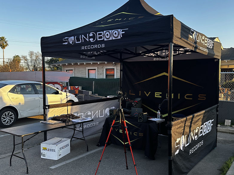 SoundBoof rocks with their event tent!