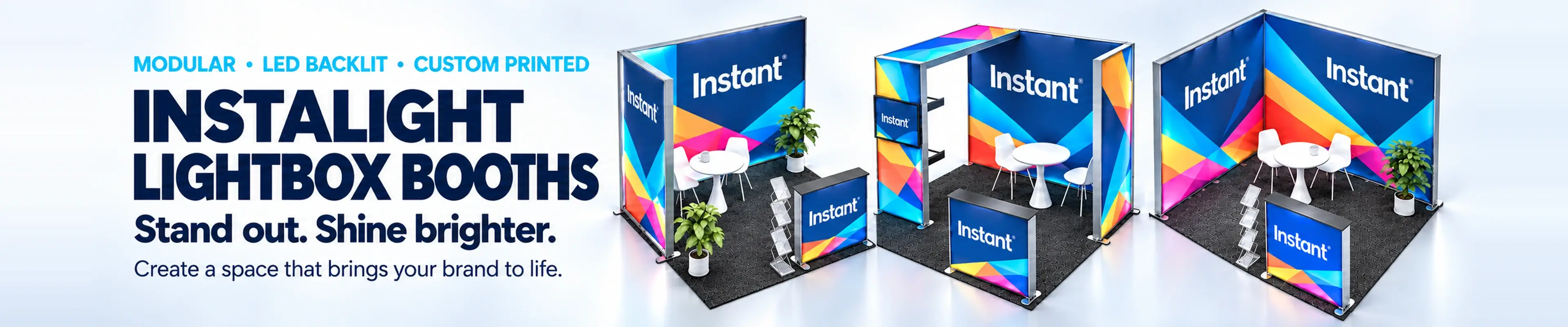 InstaLight custom printed LED-backlit displays.