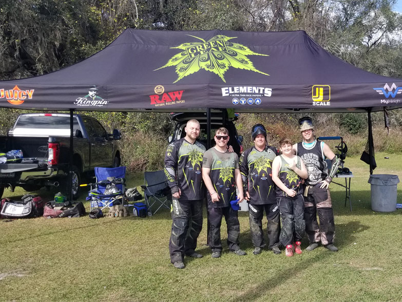 Green Leaf 10ft x 20ft Custom Tent Green Leaf